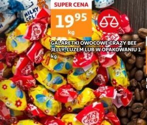 Auchan Cukierki owocowe crazy bee fruity oferta
