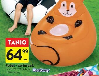 Intermarche Fotel dmuchany zwierzak 72 x 64 cm bestway oferta