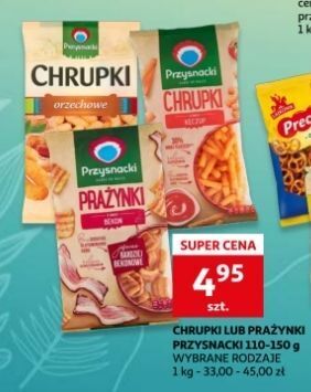 Auchan Chrupki ketchupowe przysnacki oferta