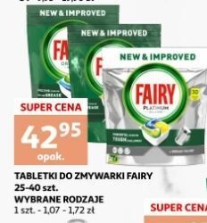 Auchan Tabletki do zmywarek regular fairy all in 1 oferta