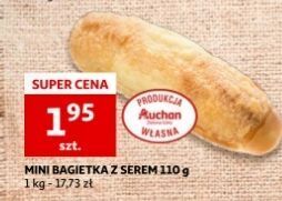 Auchan Mini bagietka z serem auchan oferta