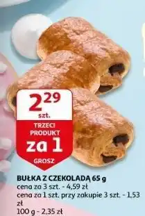 Auchan Bułka z czekoladą oferta