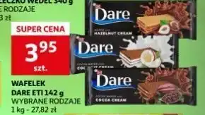 Auchan Wafelek kakaowy z kremem kokosowym eti dare oferta