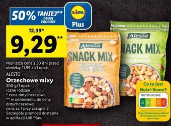 Lidl Snack mix z makadamia alesto oferta