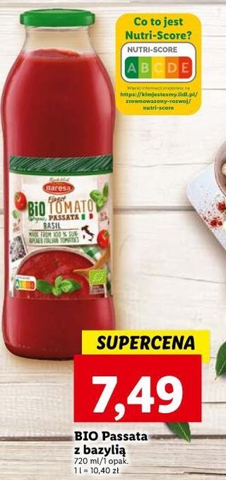 Lidl Passata z bazylią baresa oferta