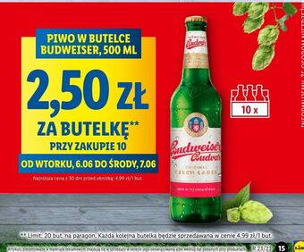Lidl Piwo b: original budweiser budvar oferta