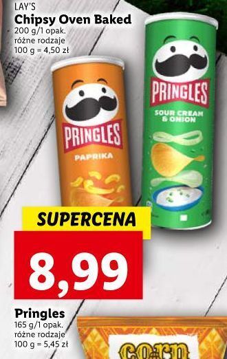 Lidl Chipsy papryka pringles oferta