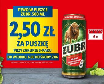 Lidl Piwo żubr 1768 oferta