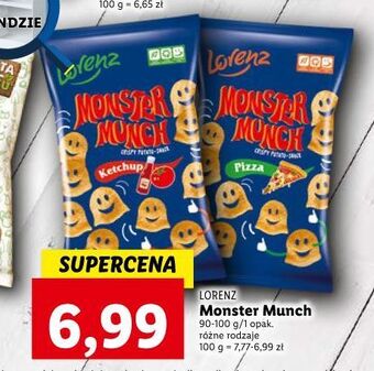 Lidl Chrupki pizza lorenz monster munch oferta