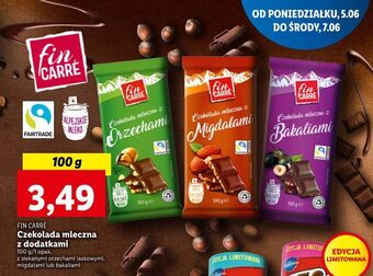 Lidl Czekolada z orzechami laskowymi fin carre oferta