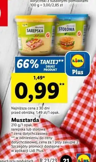 Lidl Musztarda sarepska lidl oferta