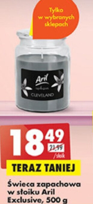 Biedronka Świeca zapachowa aril oferta