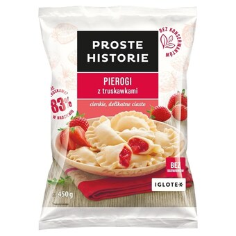 Intermarche Proste historie pierogi z truskawkami 450 g oferta
