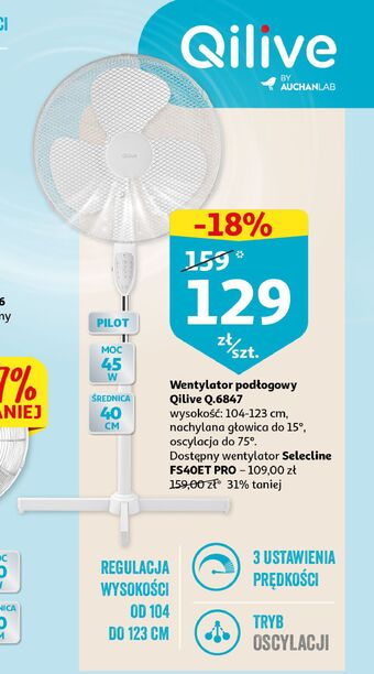 Auchan Wentylator fs40et pro selecline oferta