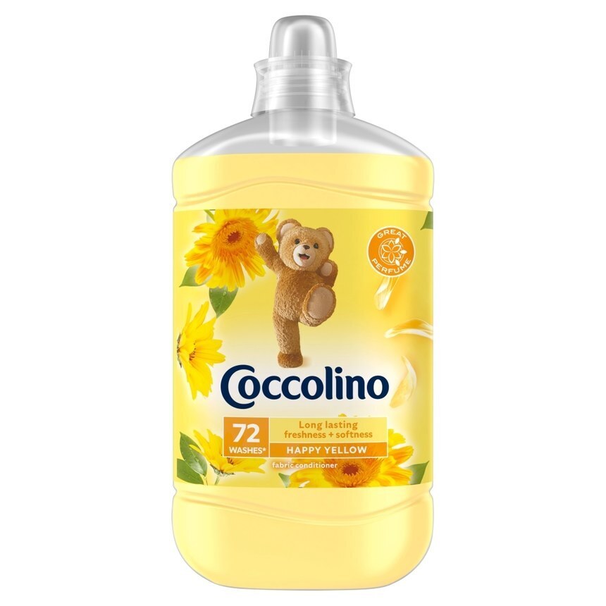 Topaz Coccolino happy yellow płyn do płukania tkanin koncentrat 1800 ml (72 prania) oferta