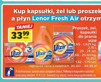 Carrefour Kapsułki do prania vizir platinum pods oferta