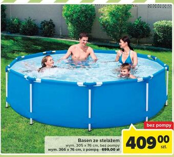 Carrefour Basen na stelażu wym. 305 x 76 cm oferta