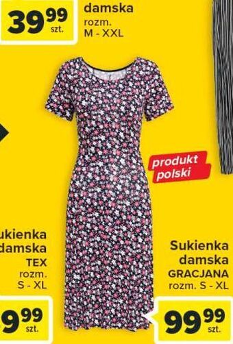 Carrefour Sukienka damska gracjana s-xl oferta