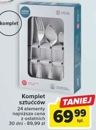 Carrefour Komplet sztućców altom design oferta