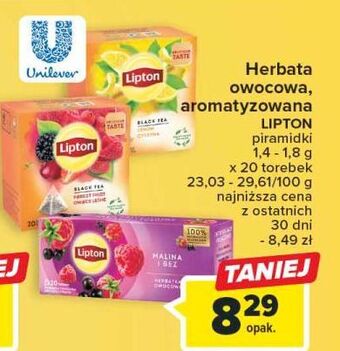 Carrefour Herbata lemon lipton fruit infusion oferta