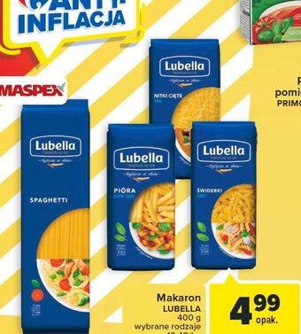 Carrefour Makaron spaghetti lubella oferta