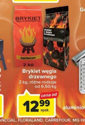 Carrefour Brykiet węgla drzewnego oferta