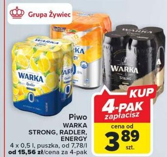 Carrefour Piwo warka radler lemon 0.0% alk oferta