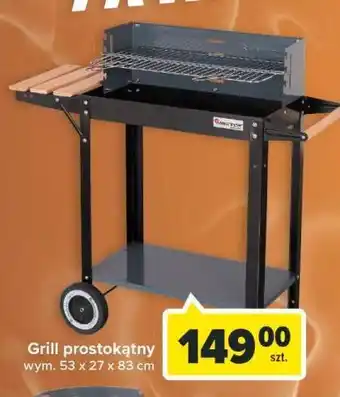 Carrefour Grill prostokątny 53 x 27 83 cm oferta