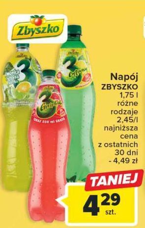 Carrefour Napój zbyszko 3 cytryny oferta