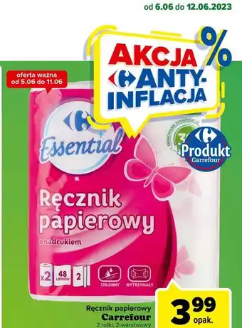 Carrefour Express Ręczniki papierowe z nadrukiem carrefour essential oferta