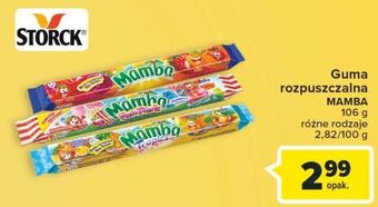 Carrefour Guma rozpuszczalna mamba tropics oferta