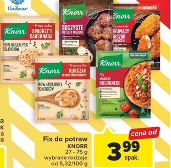 Carrefour Spaghetti bolognese knorr fix oferta