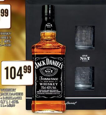 Dino Whiskey + 2 szklanki jack daniel's old no. 7 oferta