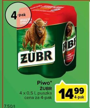 Carrefour Express Piwo żubr 1768 oferta
