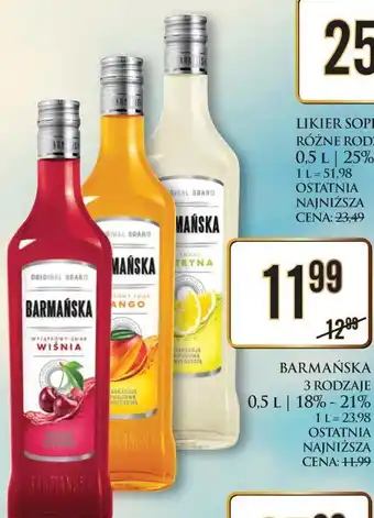 Dino Wódka barmańska wiśniowa oferta