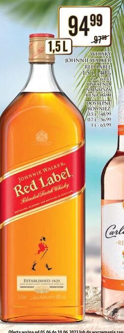 Dino Whisky johnnie walker red label oferta