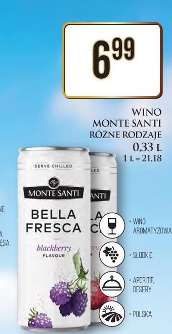 Dino Wino monte santi bella fresca strawberry oferta