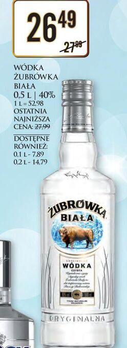 Dino Wódka żubrówka biała oferta