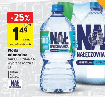 Intermarche Woda mineralna NAŁĘCZOWIANKA 1l oferta