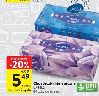 Intermarche Chusteczki higieniczne LABELL 90szt. oferta