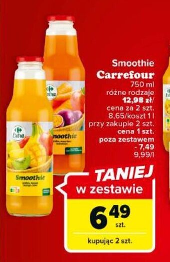 Carrefour Smoothie Carrefour 750 ml oferta