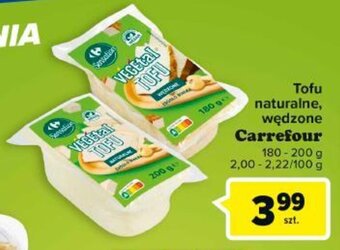 Carrefour Tofu naturalne, wędzone Carrefour 180-200 g oferta