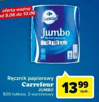 Carrefour Ręcznik papierowy Carrefour JUMBO oferta