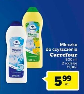Carrefour Mleczko do czyszczenia Carrefour 500 ml oferta
