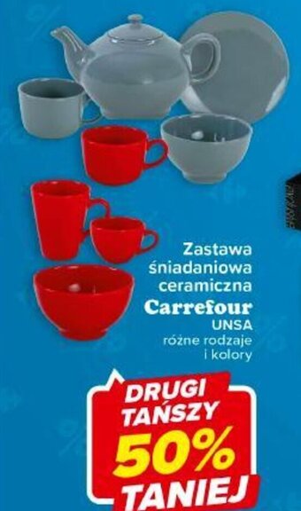 Carrefour Zastawa śniadaniowa ceramiczna Carrefour oferta