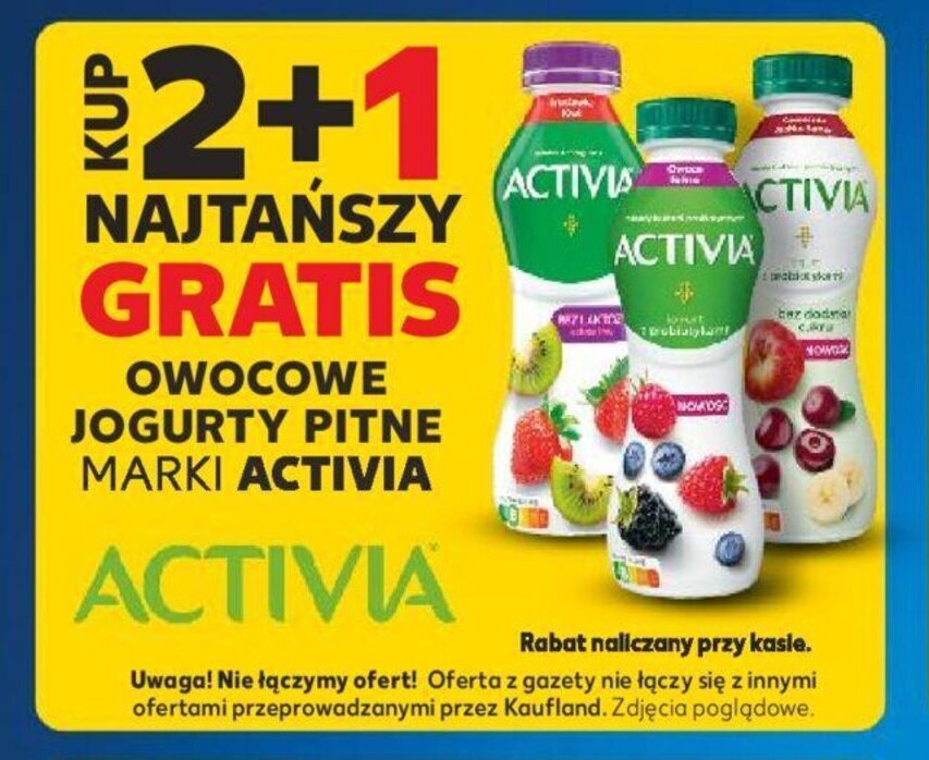 Kaufland ACTIVIA OWOCOWE JOGURTY PITNE oferta