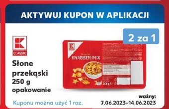 Kaufland Słone przekąski 250 g opakowanie oferta