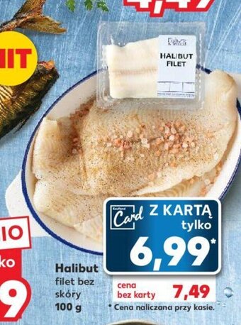 Kaufland Halibut filet bez skóry 100 g oferta