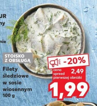 Kaufland Filety śledziowe w sosie wiosennym 100 g oferta