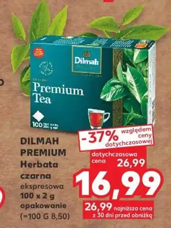 Kaufland DILMAH PREMIUM Herbata czarna 100 x x2g oferta